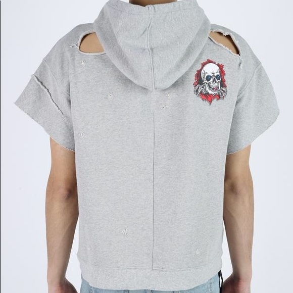 Unravel Project Mens XL Skull Hooded Sweatshirt - Picture 2 of 8